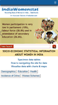Mobile Screenshot of indiawomenstat.com